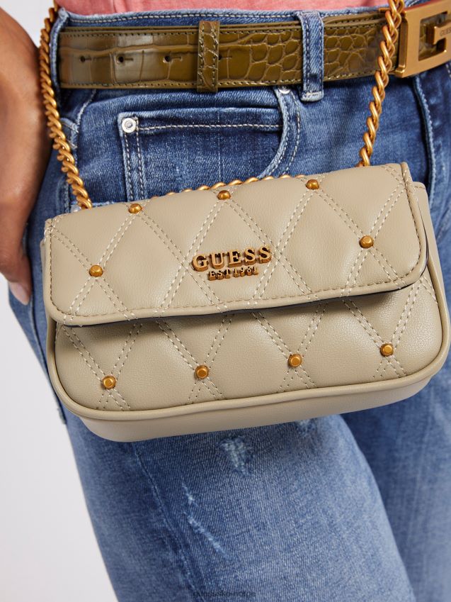 Guess grønn triana stud mini crossbody grønn unisex F0LJ803521