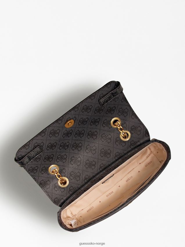 Guess grå zadie 4g-logo mini crossbody-veske grå unisex F0LJ802602