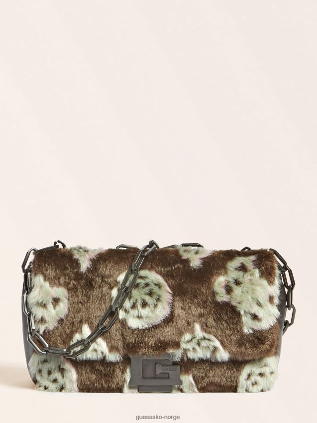 Guess helma fuskepels crossbody brun multi brun multi unisex F0LJ805436