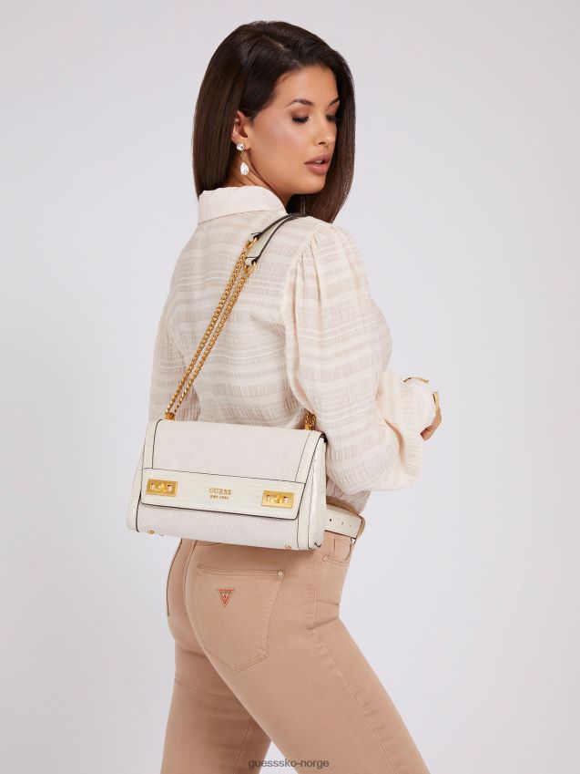 Guess hvit katey logo sjarm crossbody hvit unisex F0LJ803448