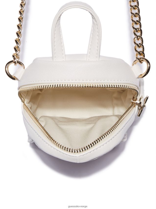 Guess hvit multi evan vattert mini crossbody ryggsekk hvit multi unisex F0LJ807659