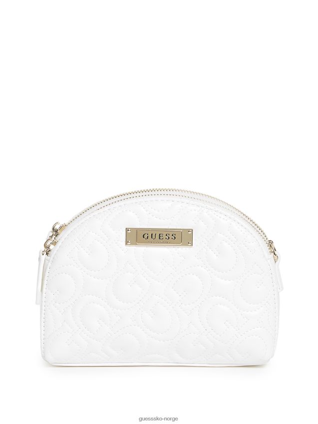 Guess hvit sophie dobbel glidelås crossbody hvit unisex F0LJ807674