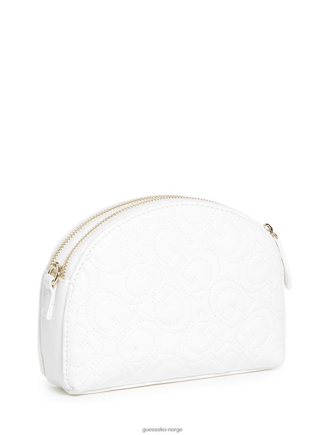 Guess hvit sophie dobbel glidelås crossbody hvit unisex F0LJ807674