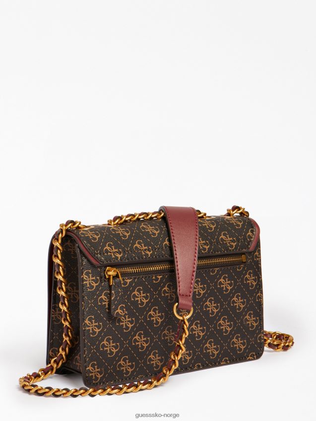 Guess izzy 4g logo mini crossbody bag svart svart unisex F0LJ803578