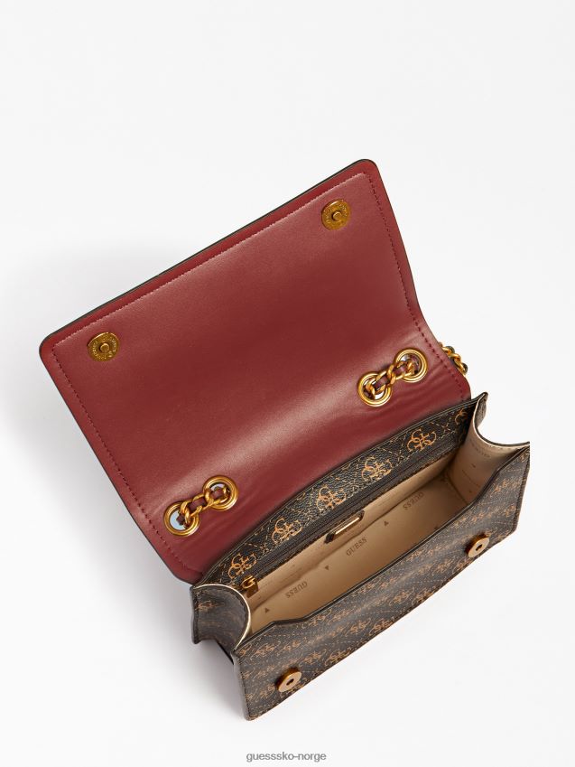 Guess izzy 4g logo mini crossbody bag svart svart unisex F0LJ803578