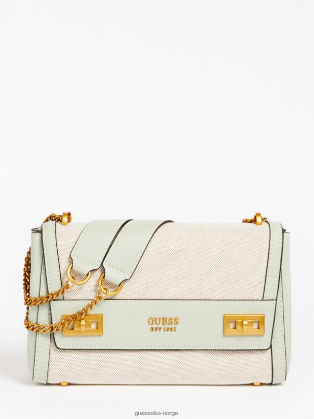 Guess katey crossbody bag lysegrønn lysegrønn unisex F0LJ803419