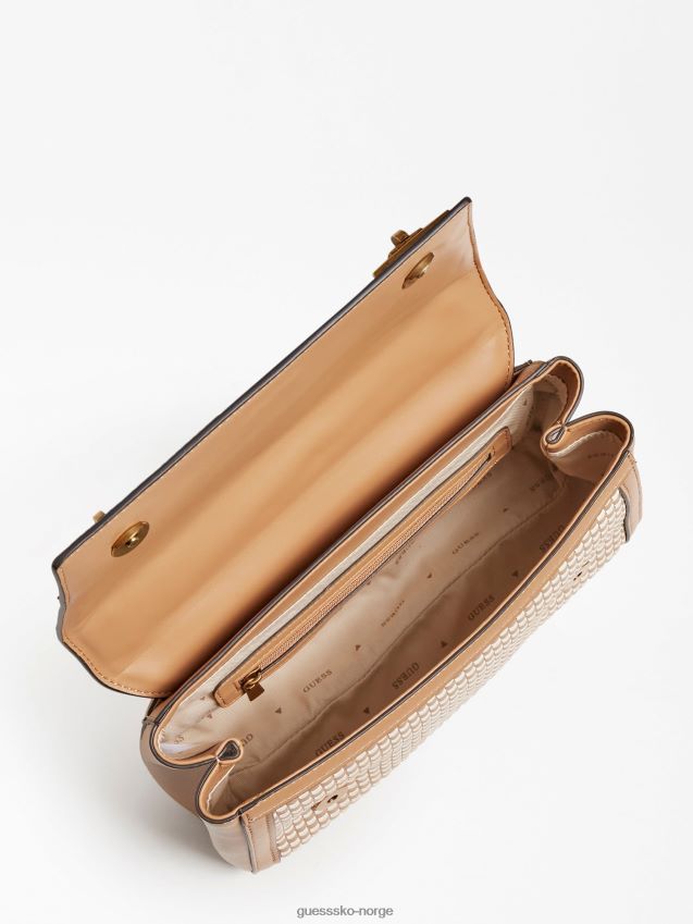 Guess katey crossbody bag multi beige multi beige unisex F0LJ803502