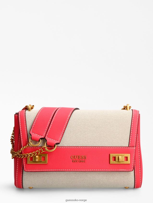 Guess katey crossbody-veske i fuchsia fuchsia unisex F0LJ804980