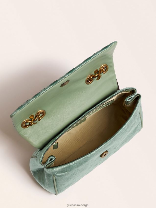 Guess kimi velvet jewel crossbody lyseblå lyse blå unisex F0LJ805315