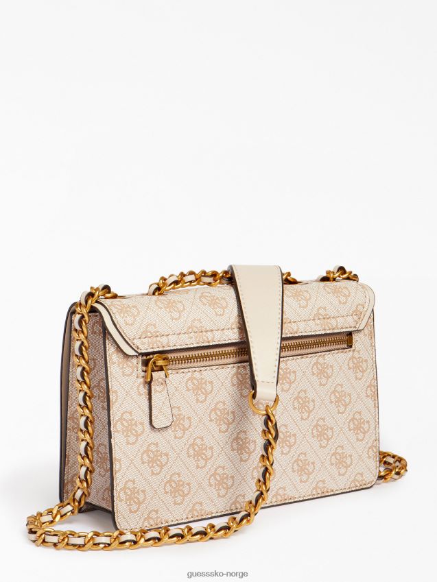 Guess krem izzy 4g logo mini crossbody bag krem unisex F0LJ802616