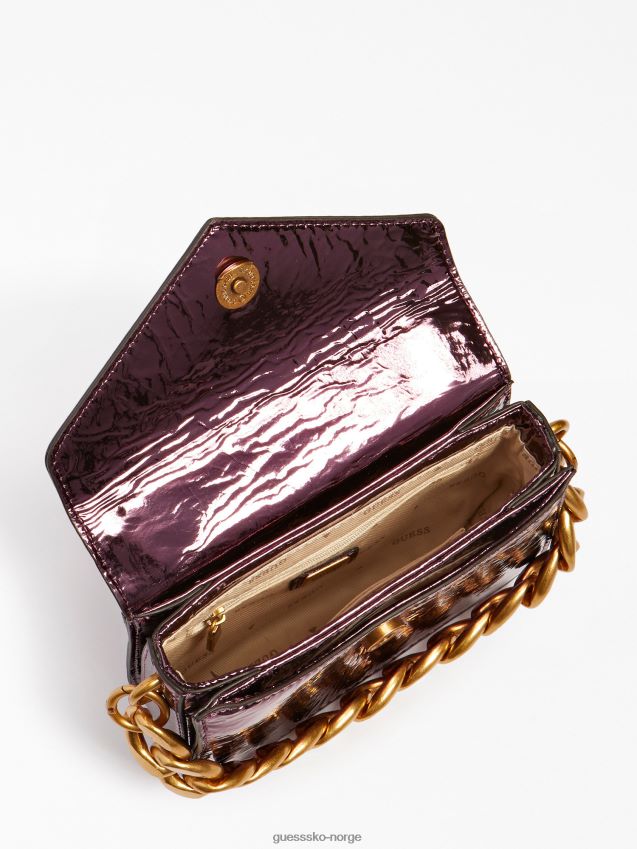 Guess lilla folierte retour micro crossbody bag lilla unisex F0LJ803574