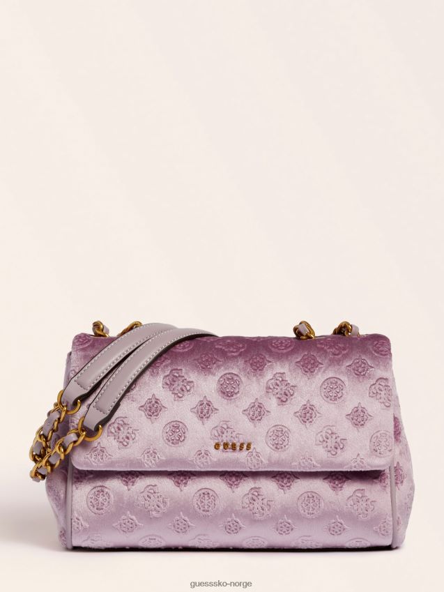 Guess lilla kimi fløyel crossbody-veske syrin unisex F0LJ805377