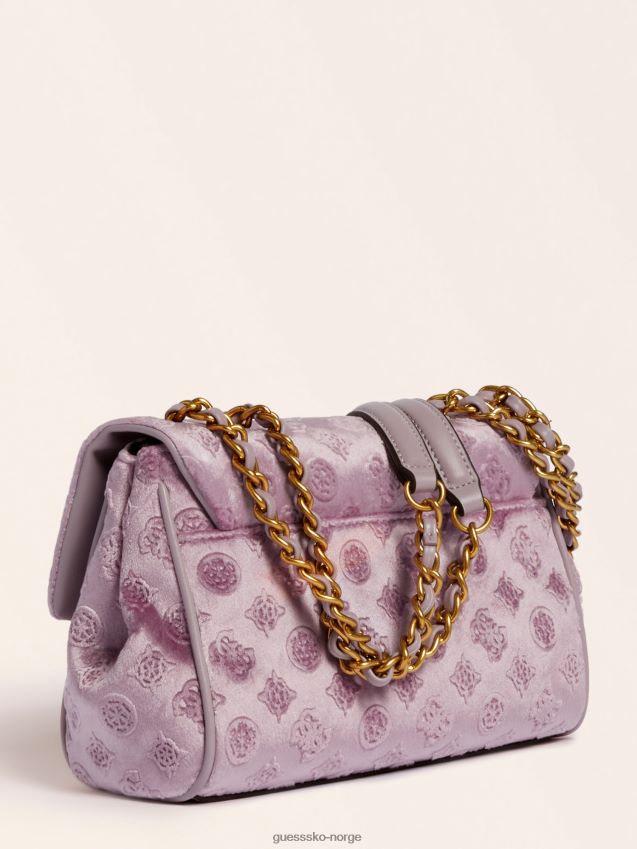 Guess lilla kimi fløyel crossbody-veske syrin unisex F0LJ805377
