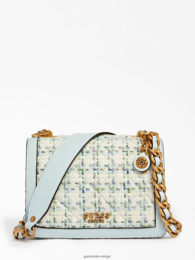 Guess lyseblå abey mini crossbody-veske lyse blå unisex F0LJ803533