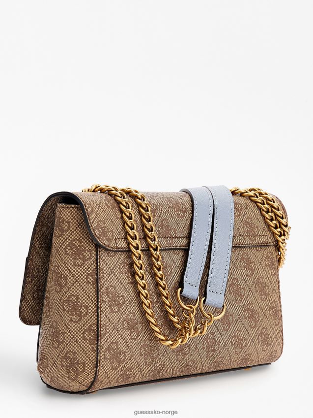 Guess lyseblå nell 4g logo crossbody lyse blå unisex F0LJ805304