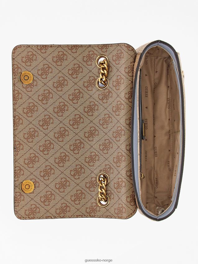 Guess lyseblå nell 4g logo crossbody lyse blå unisex F0LJ805304