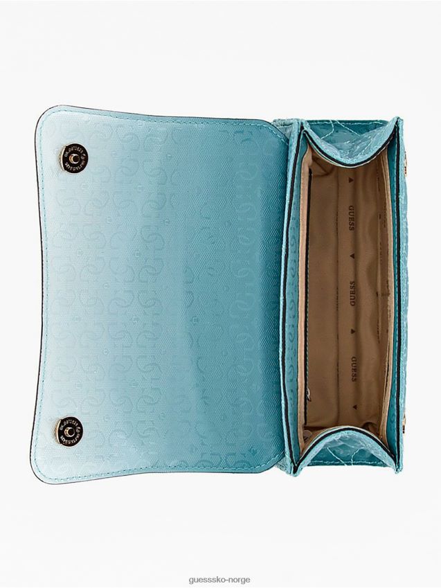 Guess lyseblå sasky 4g logo mini crossbody lyse blå unisex F0LJ805281