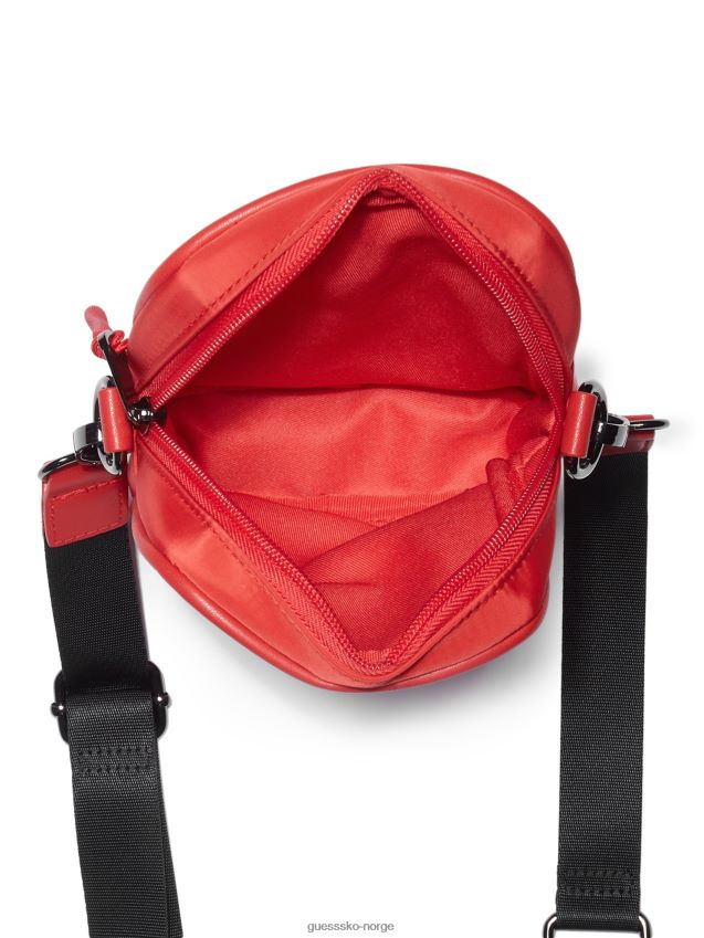 Guess mesh logo crossbody rød rød unisex F0LJ808756