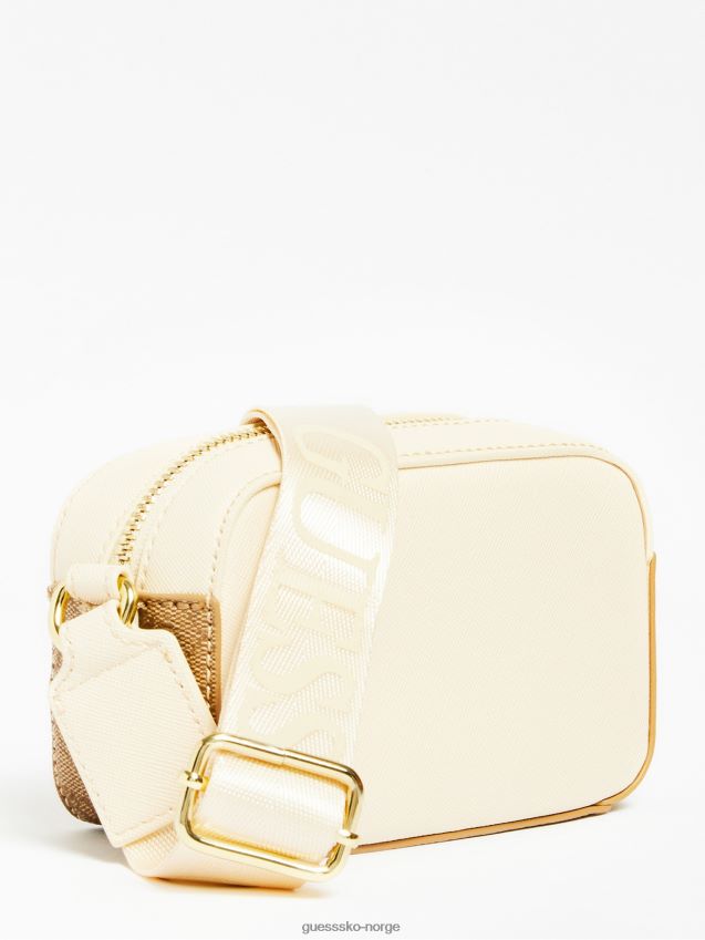 Guess micole 4g ​​logo crossbody bag hvit hvit unisex F0LJ802224