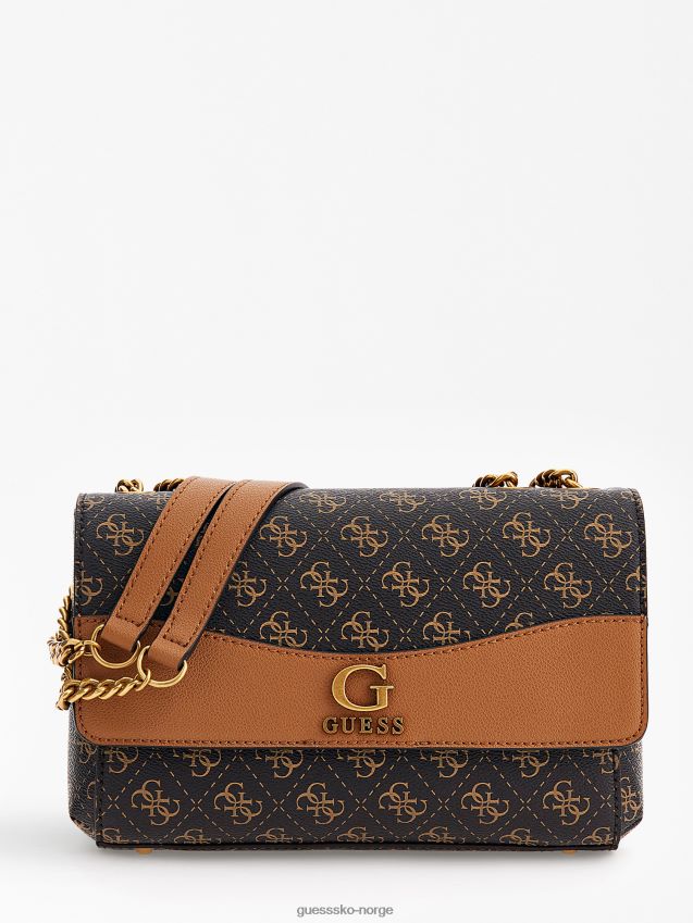 Guess nell 4g logo crossbody brun brun unisex F0LJ805276