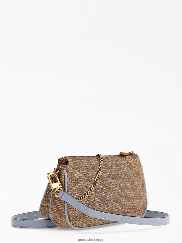 Guess nell 4g logo mini crossbody lyseblå lyse blå unisex F0LJ805134