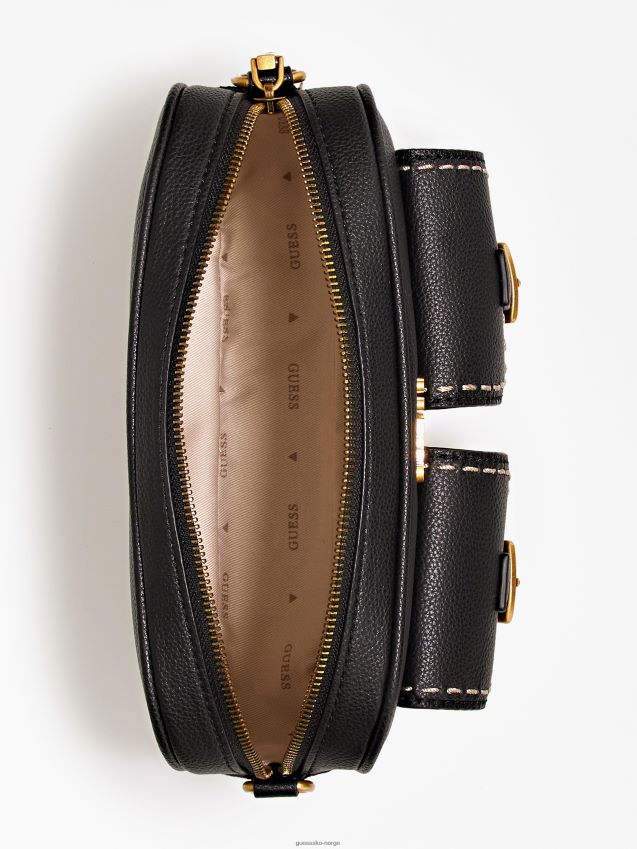 Guess no limit pocket mini crossbody bag svart svart unisex F0LJ805008