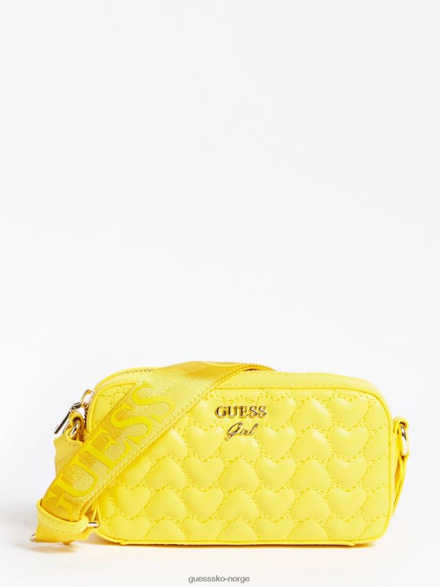 Guess nova hjerte crossbody bag gul gul unisex F0LJ802037