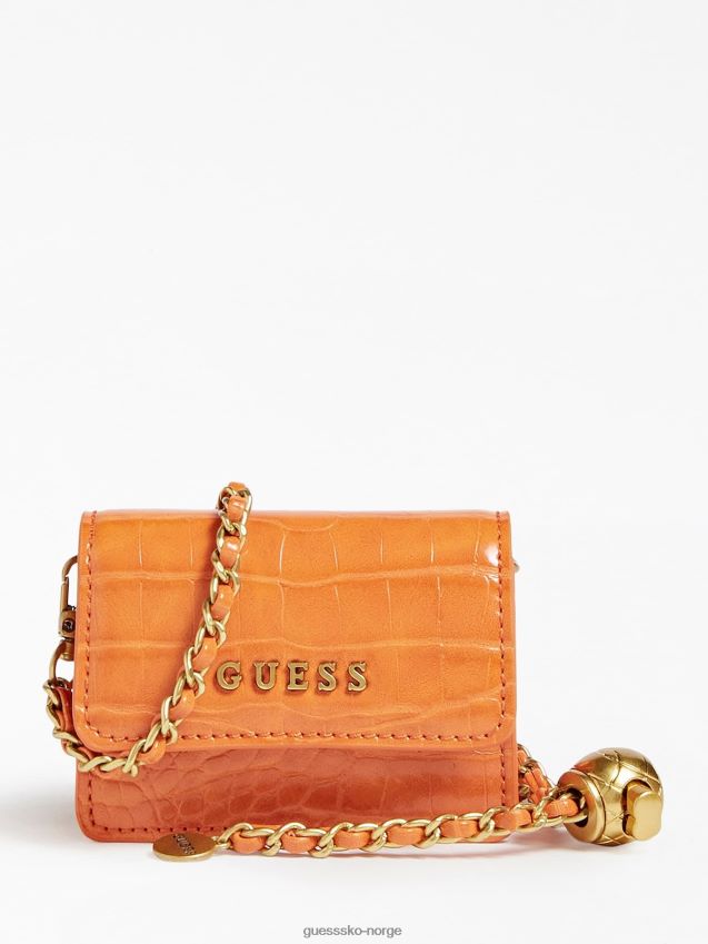 Guess oransje crossbody-veske med krokodilletrykk oransje unisex F0LJ804960