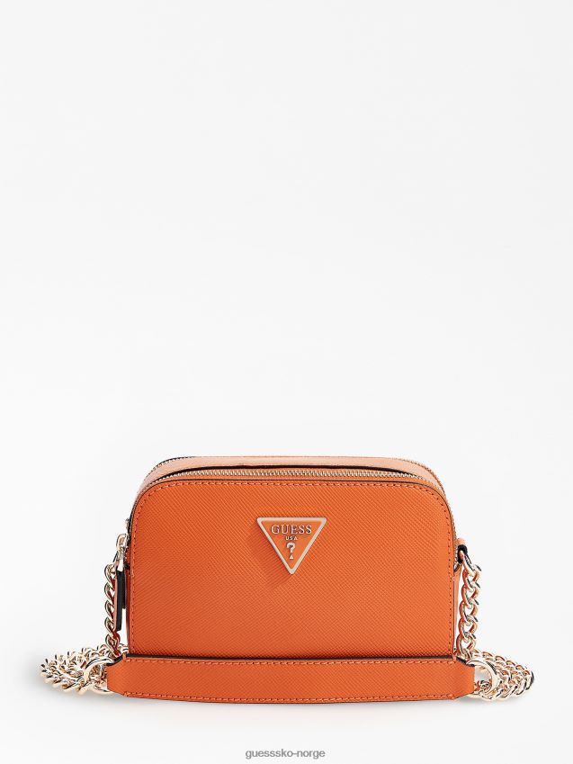 Guess oransje noelle saffiano crossbody-veske oransje unisex F0LJ803681