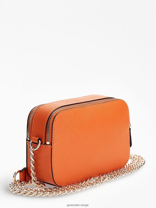 Guess oransje noelle saffiano crossbody-veske oransje unisex F0LJ803681