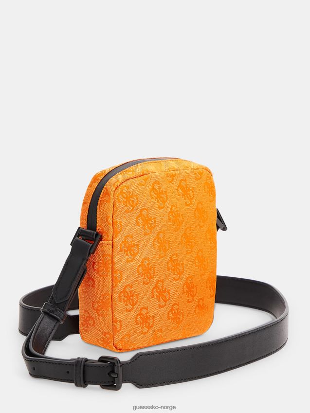 Guess oransje vezzola nylon crossbody oransje unisex F0LJ80491