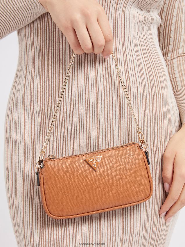 Guess rød alexie saffiano mini crossbody-veske rød unisex F0LJ803512