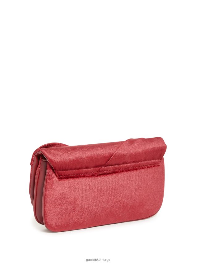 Guess rød allegra plissert clutch rød unisex F0LJ807833