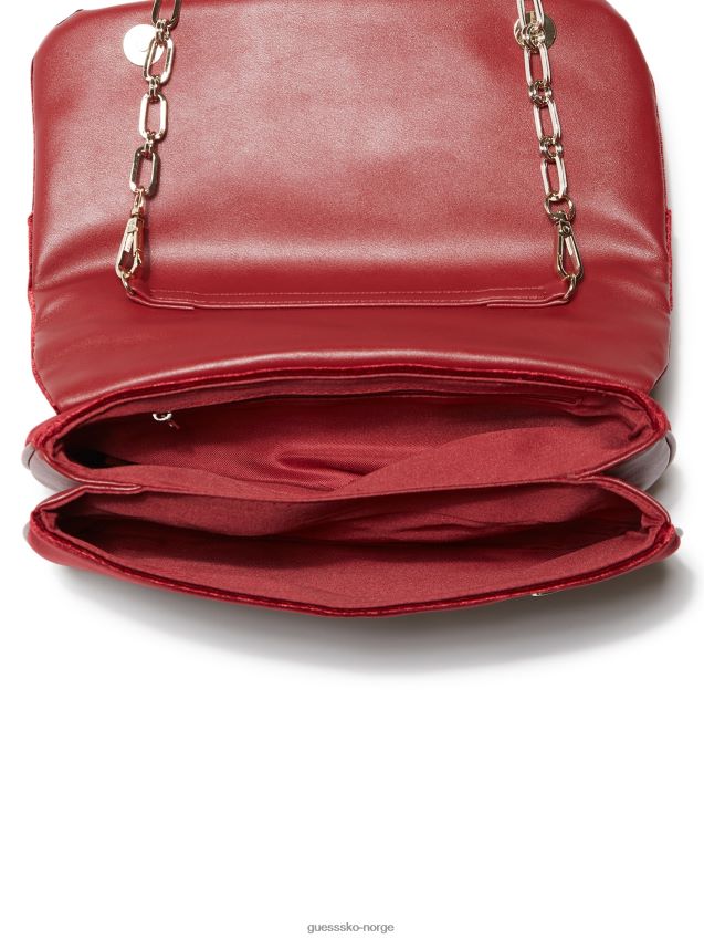 Guess rød allegra plissert clutch rød unisex F0LJ807833