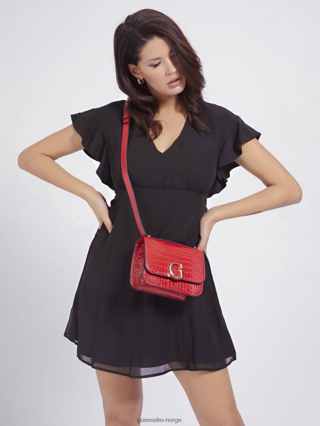 Guess rød corily krokodille crossbody rød unisex F0LJ805864