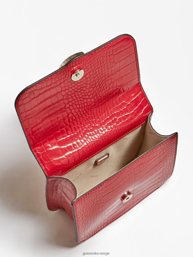 Guess rød corily krokodille crossbody rød unisex F0LJ805864