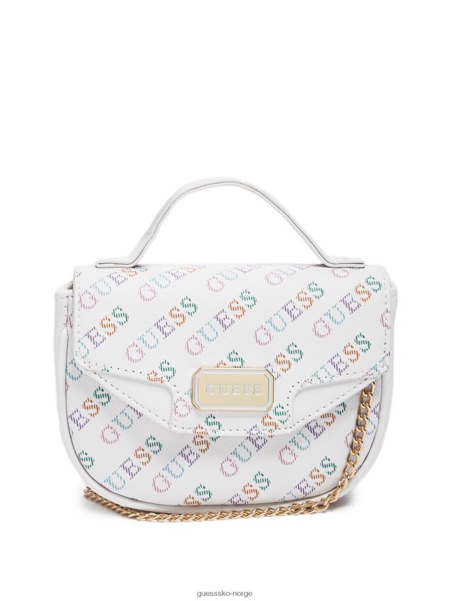 Guess rainbow nora mini topphåndtak crossbody regnbue unisex F0LJ807715