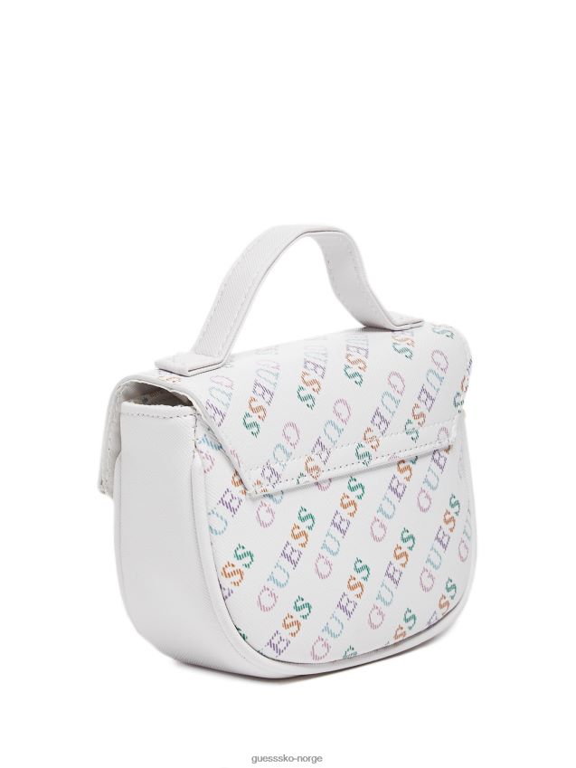 Guess rainbow nora mini topphåndtak crossbody regnbue unisex F0LJ807715