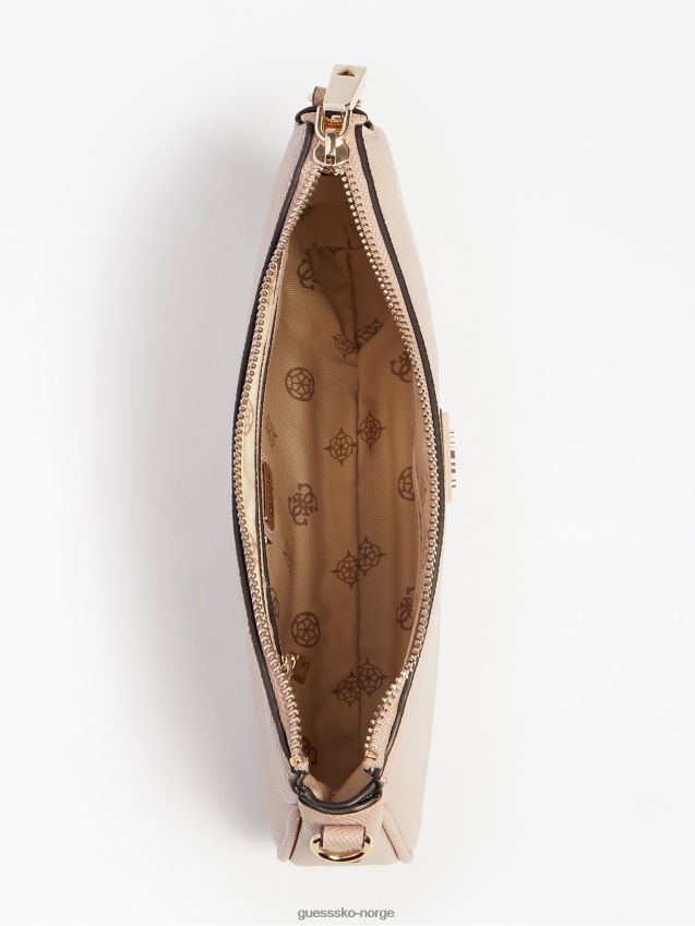 Guess rosa alexie saffiano mini crossbody-veske rosa unisex F0LJ803110