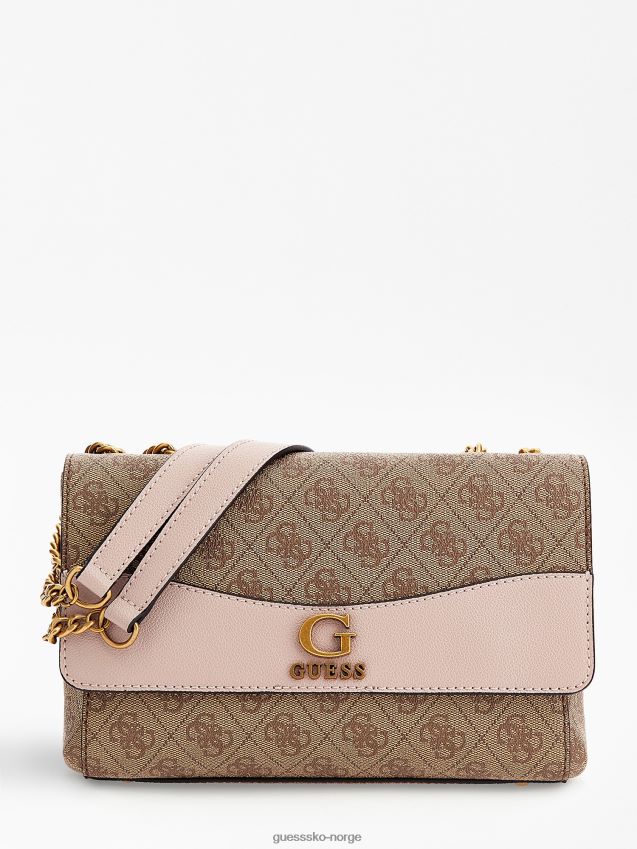 Guess rosa nell 4g logo crossbody rosa unisex F0LJ805139
