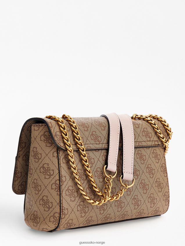 Guess rosa nell 4g logo crossbody rosa unisex F0LJ805139