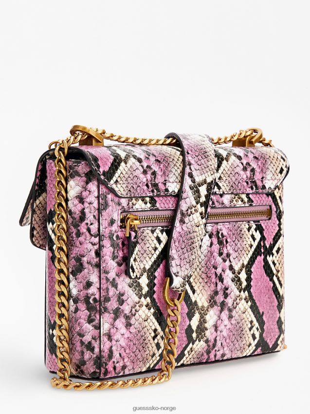 Guess rosa shenny python-print mini crossbody rosa unisex F0LJ805350