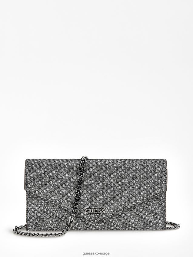 Guess sølv ever lurex clutch sølv unisex F0LJ805148