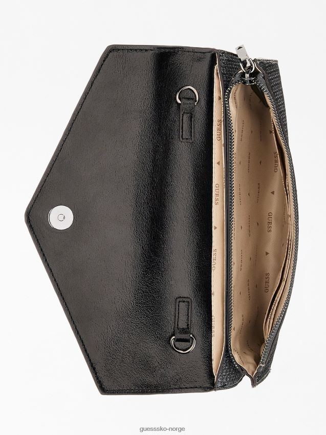 Guess sølv ever lurex clutch sølv unisex F0LJ805148