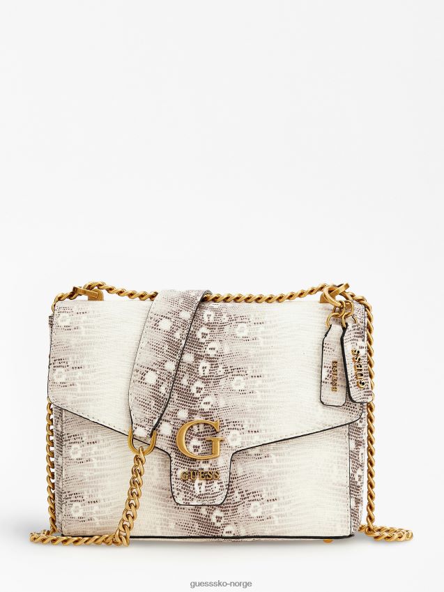 Guess shenny python-print mini crossbody grå multi grå multi unisex F0LJ805371