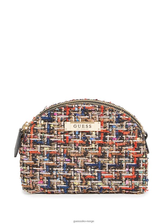 Guess sophie dobbel glidelås crossbody svart multi svart multi unisex F0LJ807685