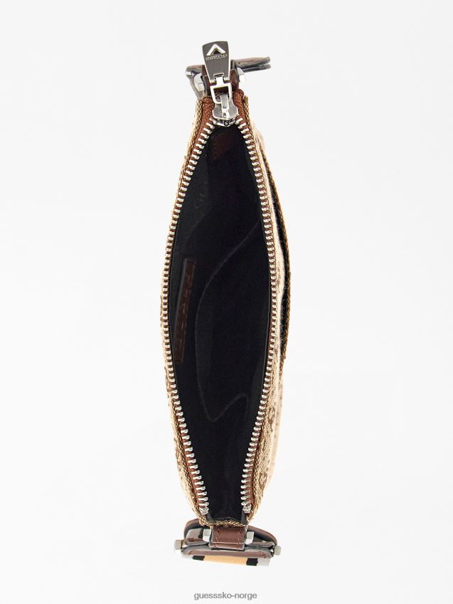 Guess strave 4g logo crossbody bag beige beige unisex F0LJ80823