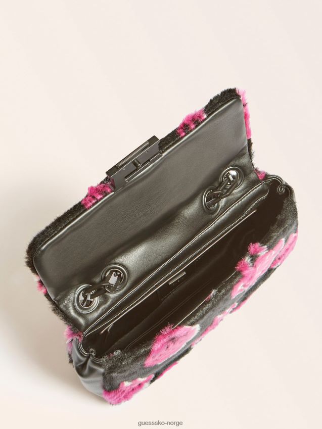 Guess svart multi helma fuskepels crossbody svart multi unisex F0LJ805403