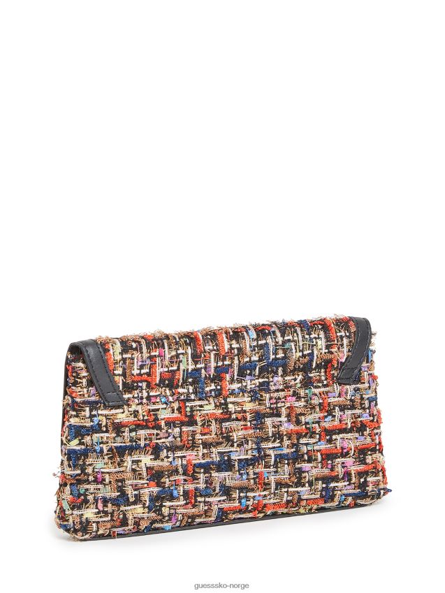 Guess svart multi sophie clutch crossbody svart multi unisex F0LJ807676