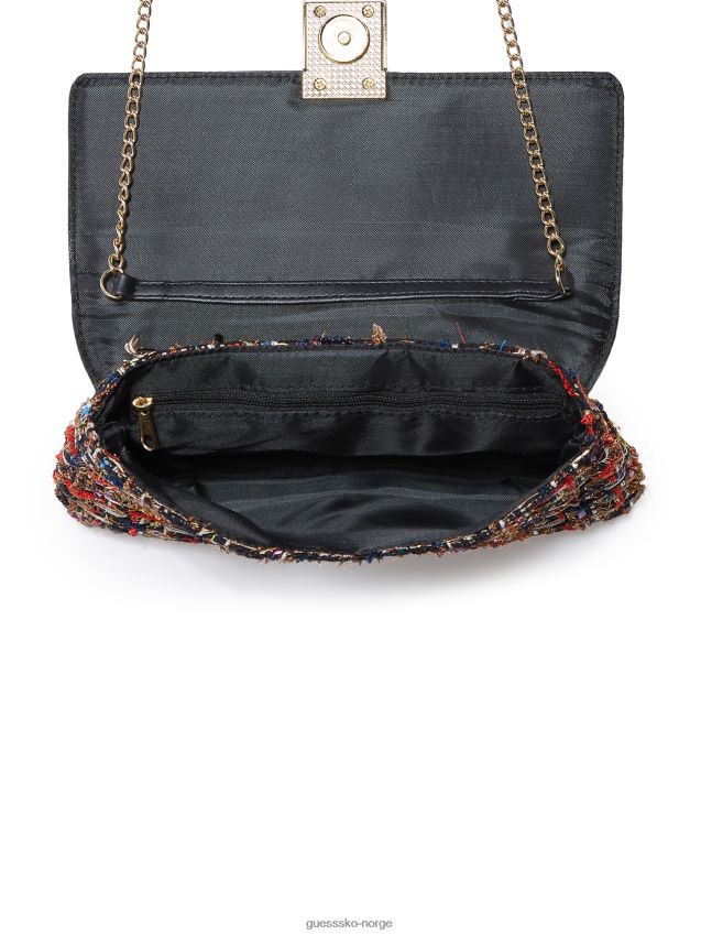 Guess svart multi sophie clutch crossbody svart multi unisex F0LJ807676